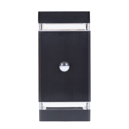 Udendørs væglampe med sensor NIZZA 2xGU10/35W/230V IP65