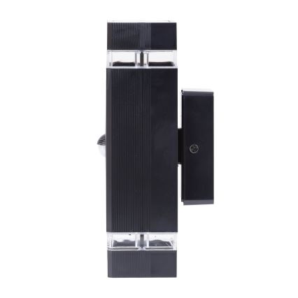Udendørs væglampe med sensor NIZZA 2xGU10/35W/230V IP65