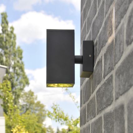 Udendørs væglampe MORRIS 2xGU10/35W/230V IP54