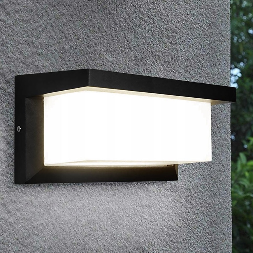 Udendørs væglampe NEELY 1xE27/12W/230V IP54 sort