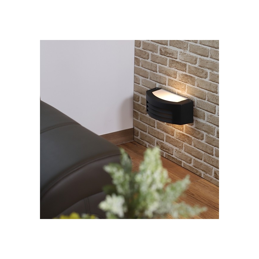 Udendørs væglampe OLIANA 1xE27/60W/230V IP54 sort