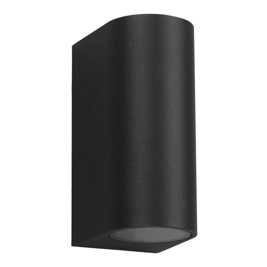 Udendørs væglampe OVALIS 2xGU10/35W/230V IP44 sort