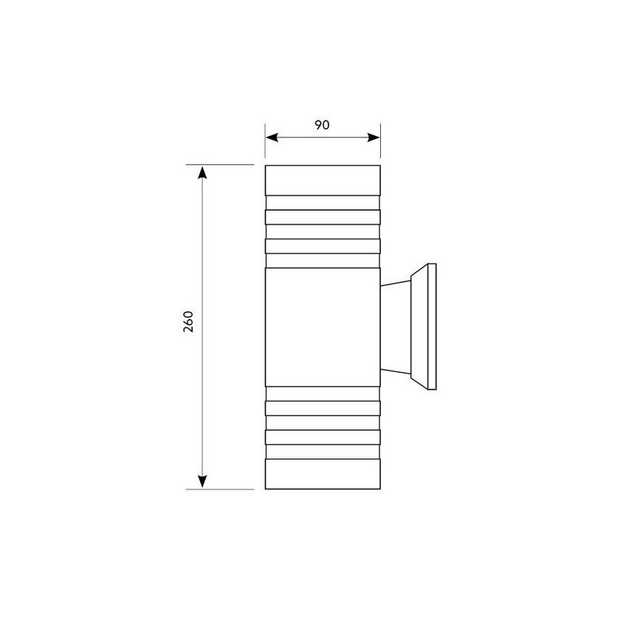 Udendørs væglampe QUAZAR5 2xGU10/50W/230V IP44
