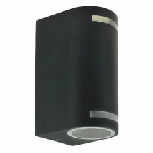 Udendørs væglampe QUAZAR9 2xGU10/11W/230V IP44 grå