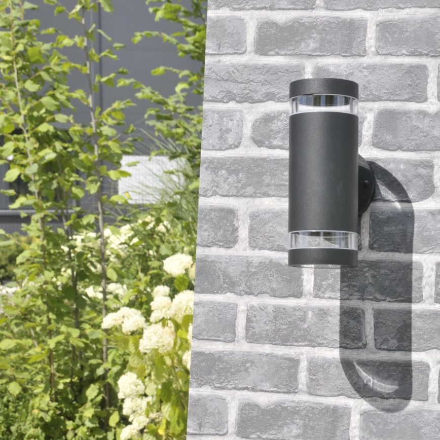 Udendørs væglampe RINO 2xGU10/12W/230V IP54 sort