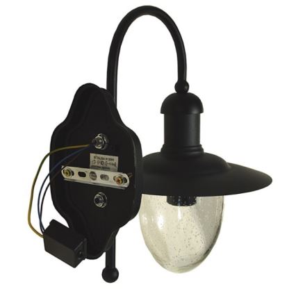 Udendørs væglampe TALISA 1xE27/60W/230V IP44 sort