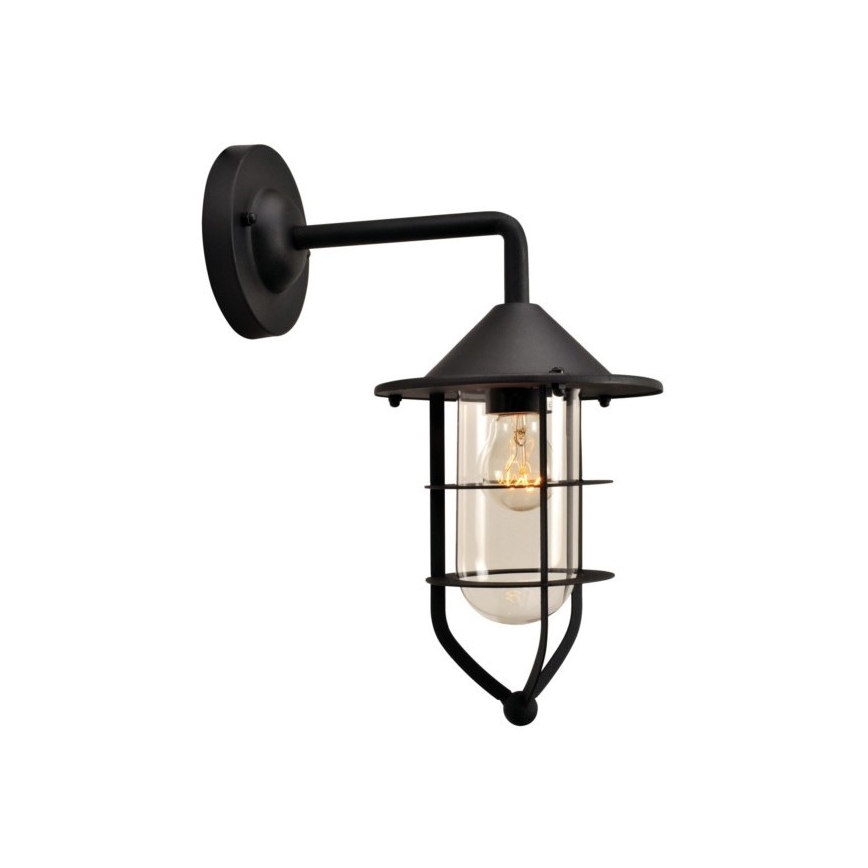 Udendørs væglampe TAMA 1xE27/60W/230V IP44 sort