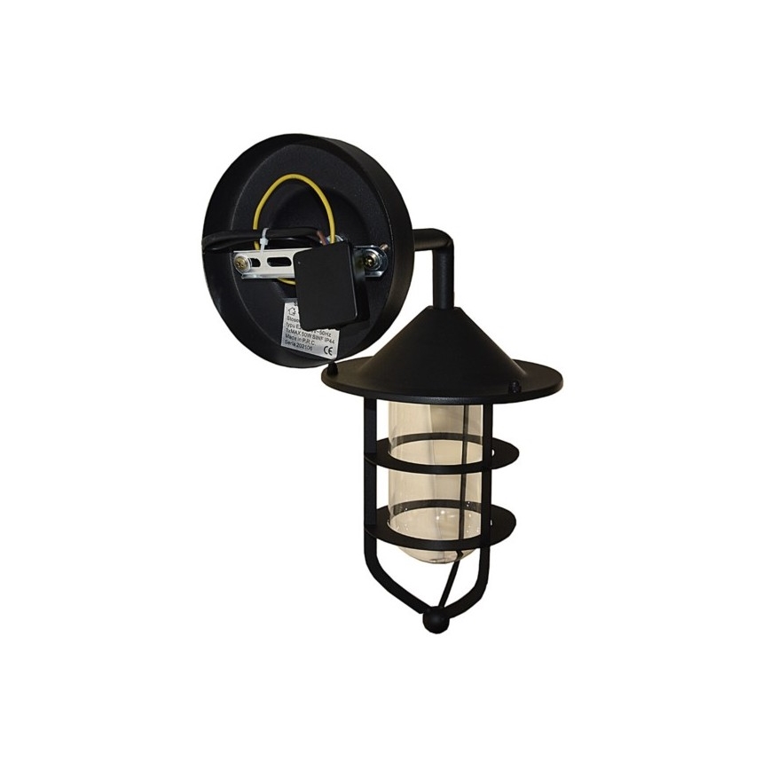 Udendørs væglampe TAMA 1xE27/60W/230V IP44 sort