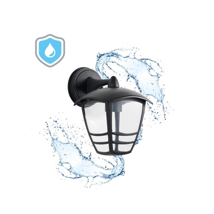 Udendørs væglampe TEVIO KD 1xE27/60W/230V IP54 sort