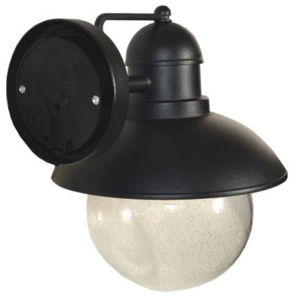 Udendørs væglampe WILDA 1xE27/60W/230V IP44 sort