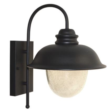 Udendørs væglampe ZUNA 1xE27/60W/230V IP44 sort