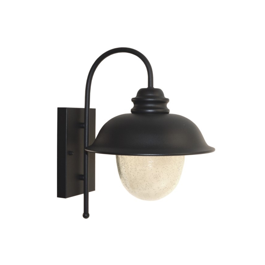 Udendørs væglampe ZUNA 1xE27/60W/230V IP44 sort