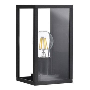 Udendørs væglys MALMO 1xE27/15W/230V antik sort IP44