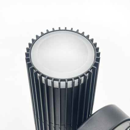 Udendørs vægspotlampe LANTHEA 1xGU10/11W/230V IP44 sort
