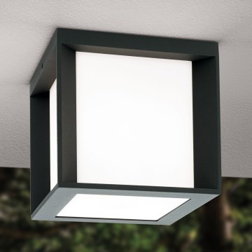 Udendørsarmatur HENRY 1xE27/15W/230V 16x16 cm IP44 antracit