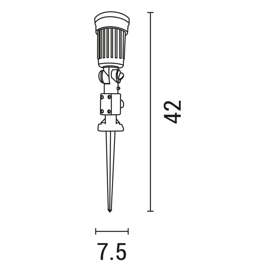Udendørslampe 1xE27/15W/230V IP44 sort