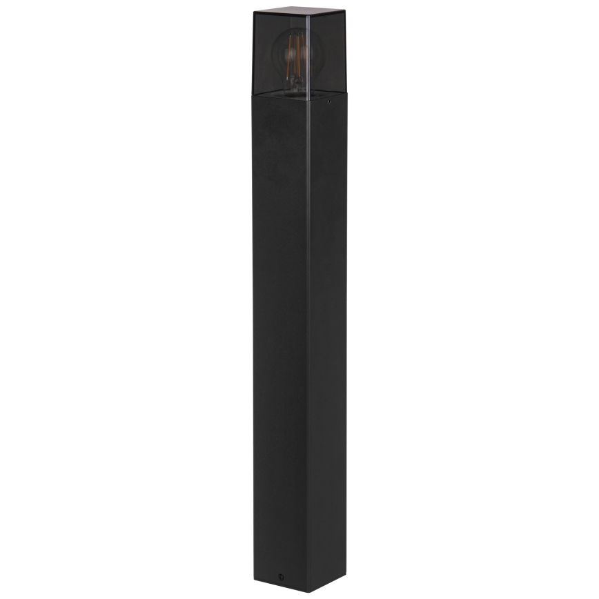 Udendørslampe 1xE27/40W/230V IP44 80 cm sort/røgfarvet
