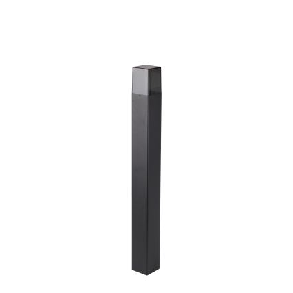 Udendørslampe 1xE27/40W/230V IP44 80 cm sort/røgfarvet
