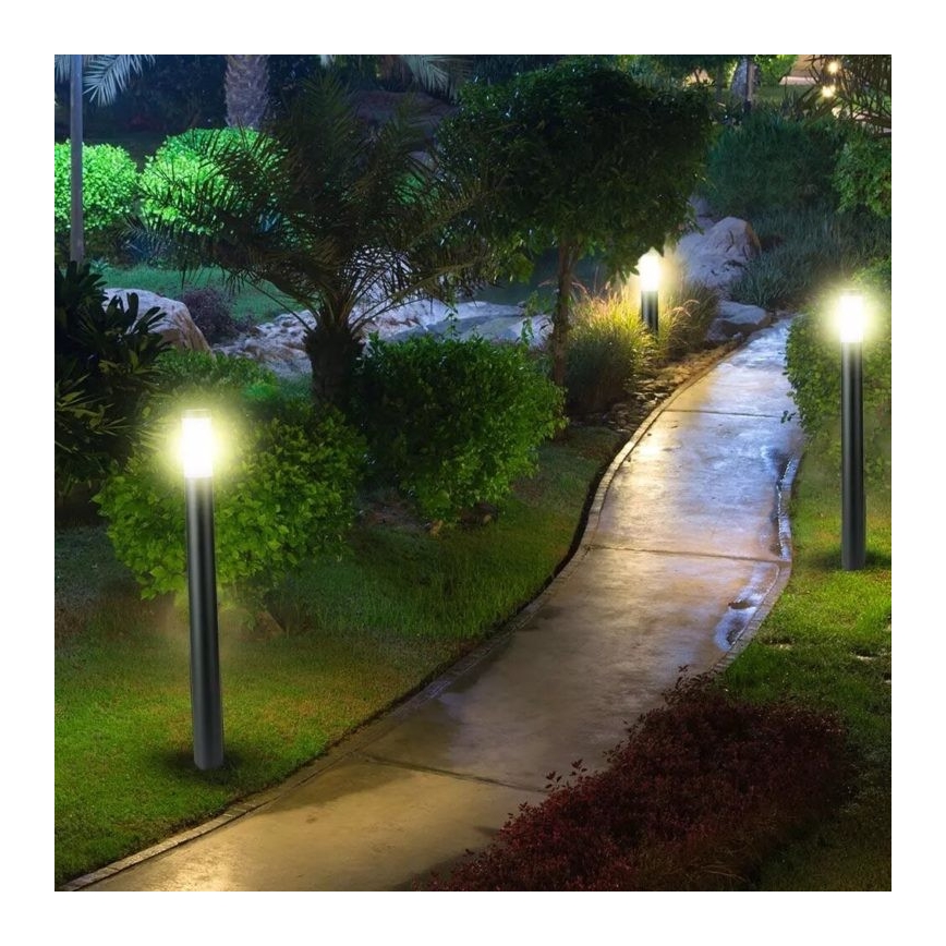 Udendørslampe 1xE27/60W/230V IP44 110 cm sort