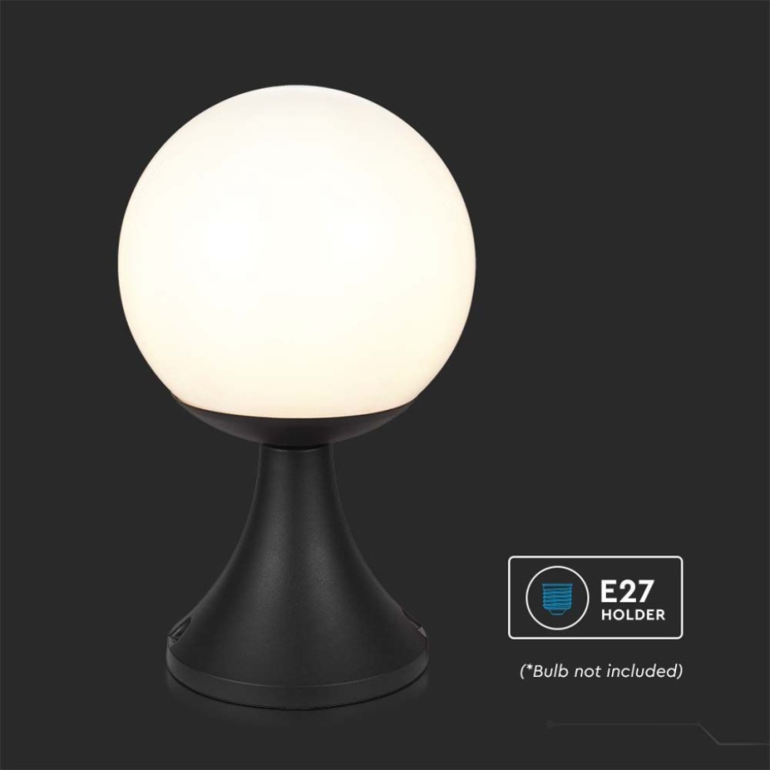 Udendørslampe 1xE27/60W/230V IP44 33 cm sort