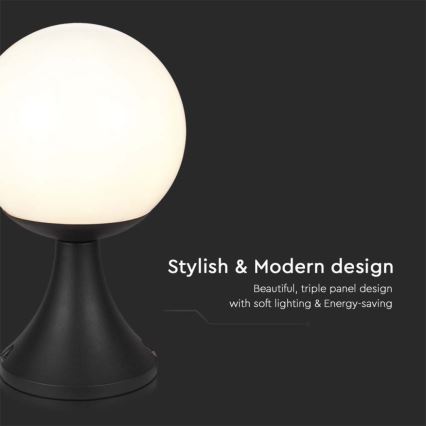 Udendørslampe 1xE27/60W/230V IP44 33 cm sort