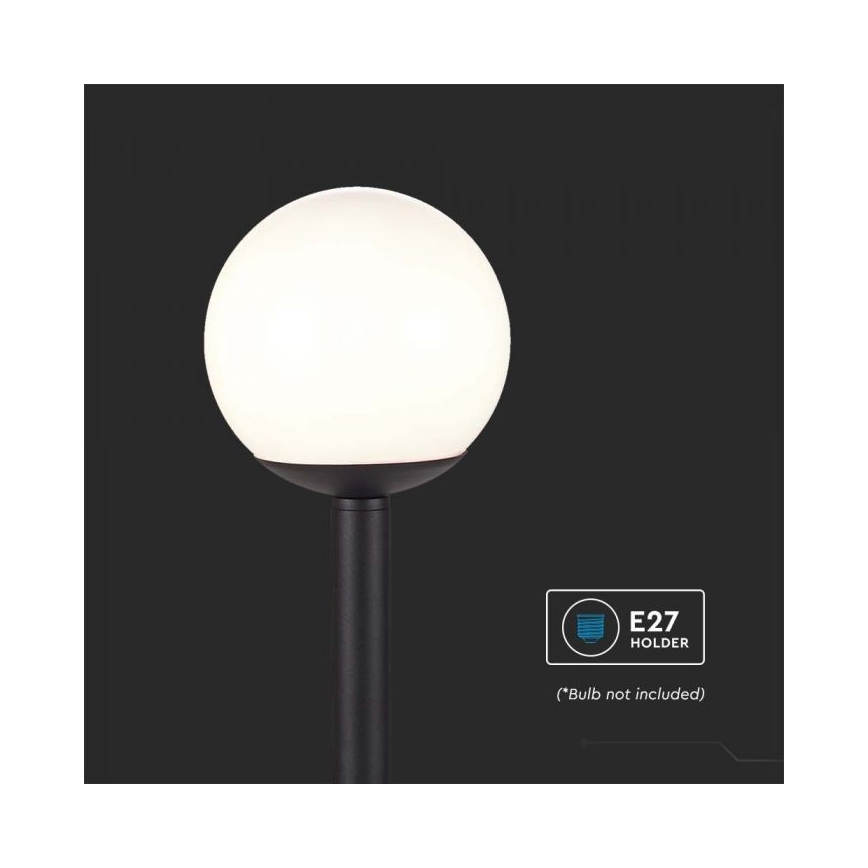 Udendørslampe 1xE27/60W/230V IP44 97 cm sort