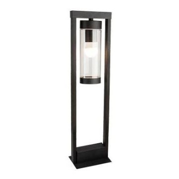 Udendørslampe 1xE27/60W/230V IP44 sort/røget brun