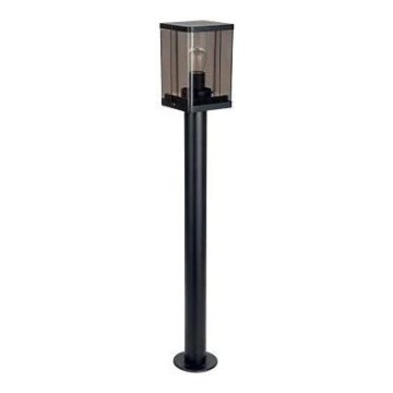 Udendørslampe 1xE27/60W/230V IP44 sort/røget brun