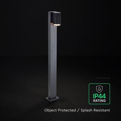 Udendørslampe 1xGU10/10W/230V IP44 80 cm sort