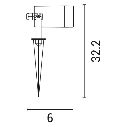 Udendørslampe 1xGU10/5W/230V IP65 grå