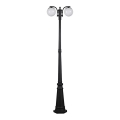 Udendørslampe 2xE27/60W/230V IP44 199 cm sort