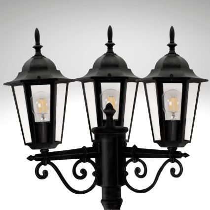 Udendørslampe LIGURIA 3xE27/60W/230V IP43 2,5m