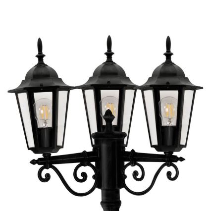 Udendørslampe LIGURIA 3xE27/60W/230V IP43 2,5m