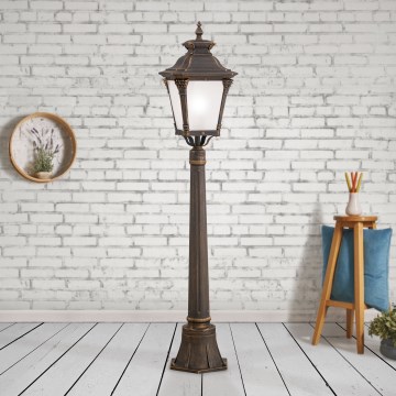 Udendørslampe AIKO 1xE27/60W/230V 115 cm IP23 bronze/patina