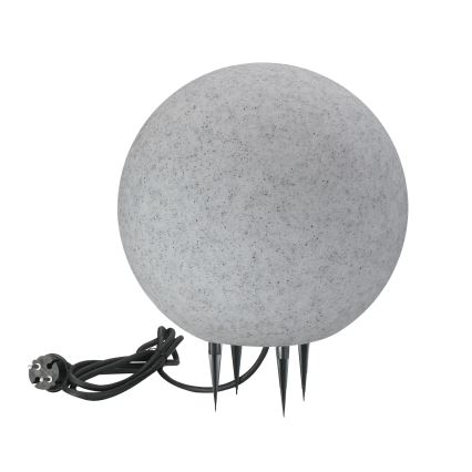 Udendørslampe ARGENTO 1xE27/15W/230V diameter 30 cm IP65 grå