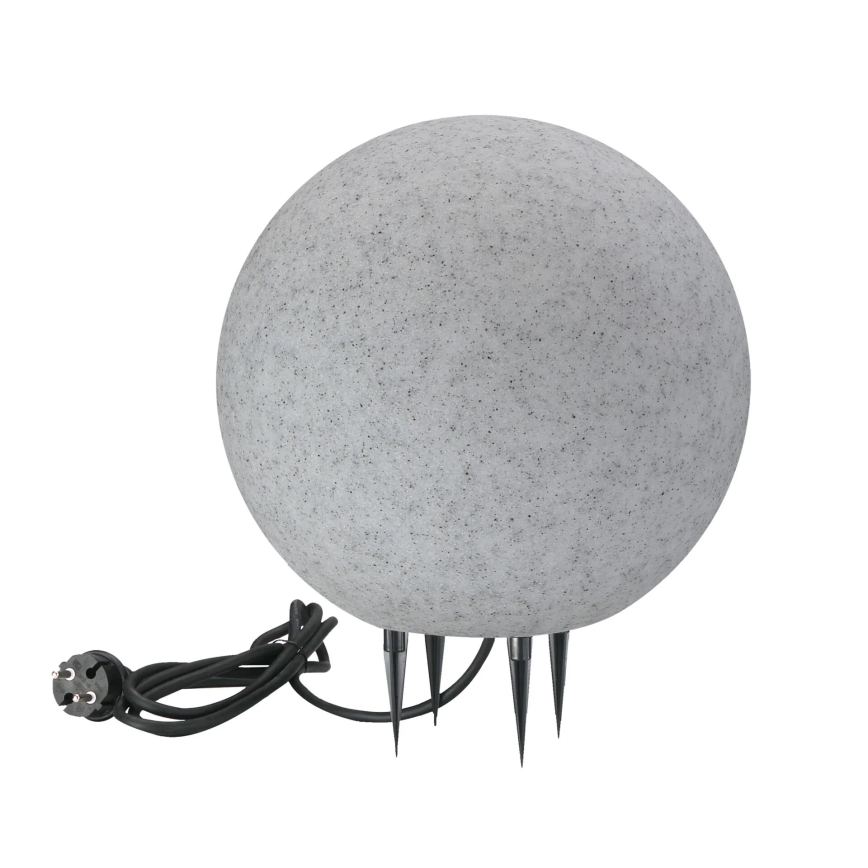 Udendørslampe ARGENTO 1xE27/15W/230V diameter 30 cm IP65 grå