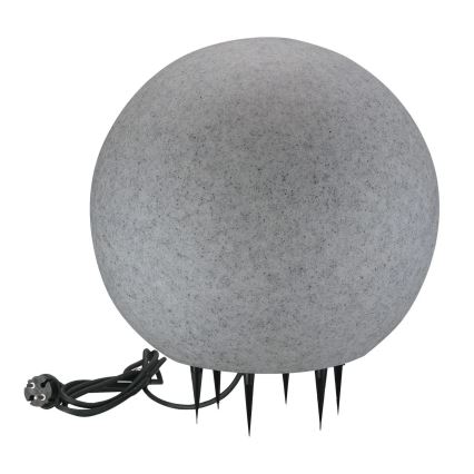 Udendørslampe ARGENTO 1xE27/15W/230V diameter 40 cm IP65 grå