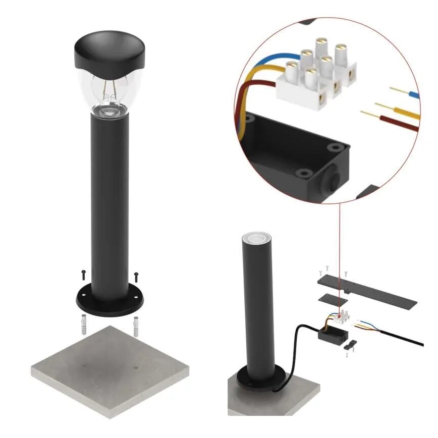 Udendørslampe ARTEO 1xE27/15W/230V IP44 50 cm