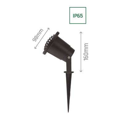 Udendørslampe FLORI RAY 1xGU10/6W/230V IP65