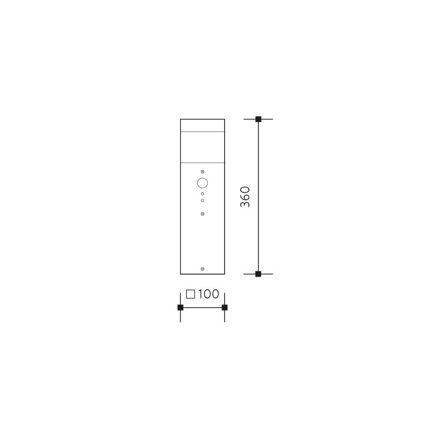 Udendørslampe GARD 1xE14/60W/230V IP44