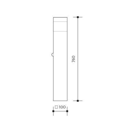 Udendørslampe GARD 1xE14/60W/230V IP44