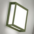 Udendørslampe HENRY 2xE27/15W/230V 26x26 cm IP44 grøn