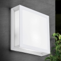 Udendørslampe HENRY 2xE27/15W/230V 26x26 cm IP44 hvid
