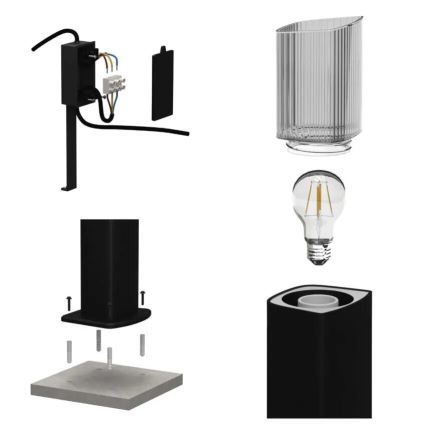 Udendørslampe LANA 1xE27/25W/230V IP54 45 cm