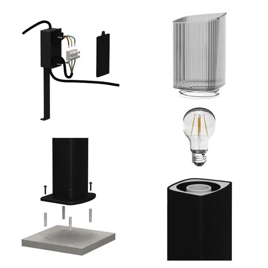 Udendørslampe LANA 1xE27/25W/230V IP54 45 cm