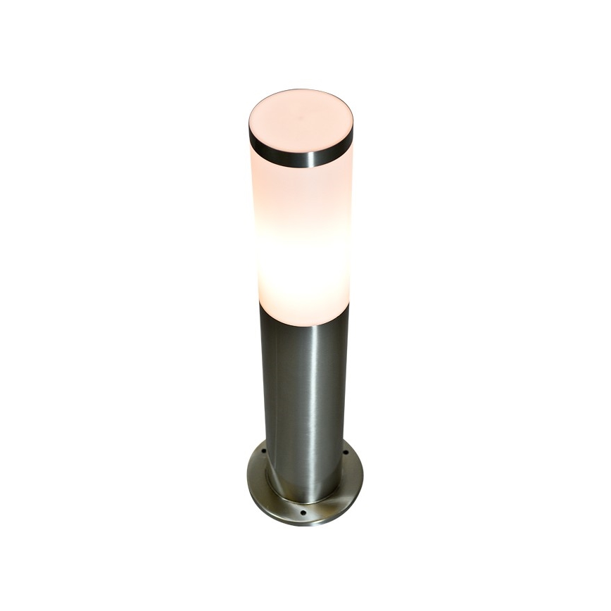 Udendørslampe LIVIA 1xE27/10W/230V 45 cm IP44 sølv