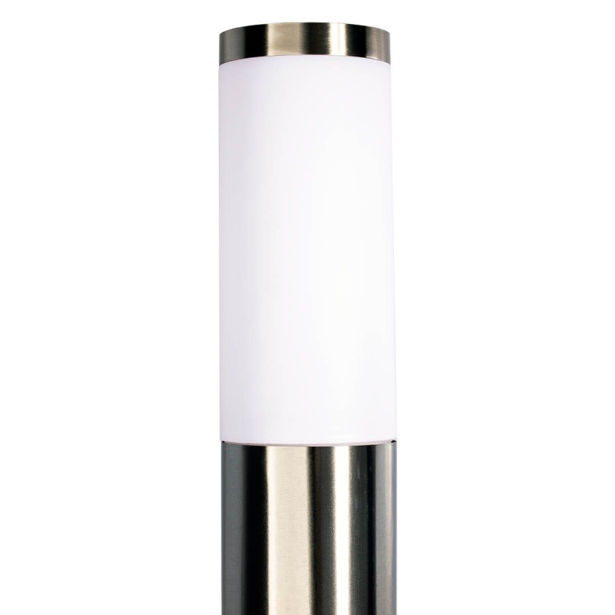 Udendørslampe LIVIA 1xE27/10W/230V 45 cm IP44 sølv