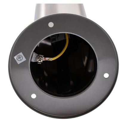Udendørslampe LIVIA 1xE27/10W/230V 45 cm IP44 sølv
