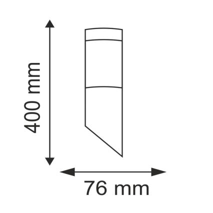 Udendørslampe LIVIA 1xE27/10W/230V IP44