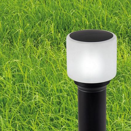 Udendørslampe MADRID 1xE27/12W/230V 40 cm IP44 sort